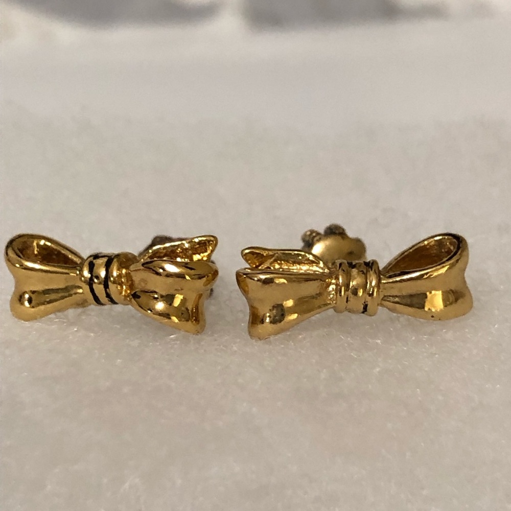 Juicy Couture Bow stud earrings in gold